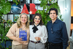 Priscila Miranda, Raquel Queiroz e Ubiratan Miranda. Foto: Artur Louzada