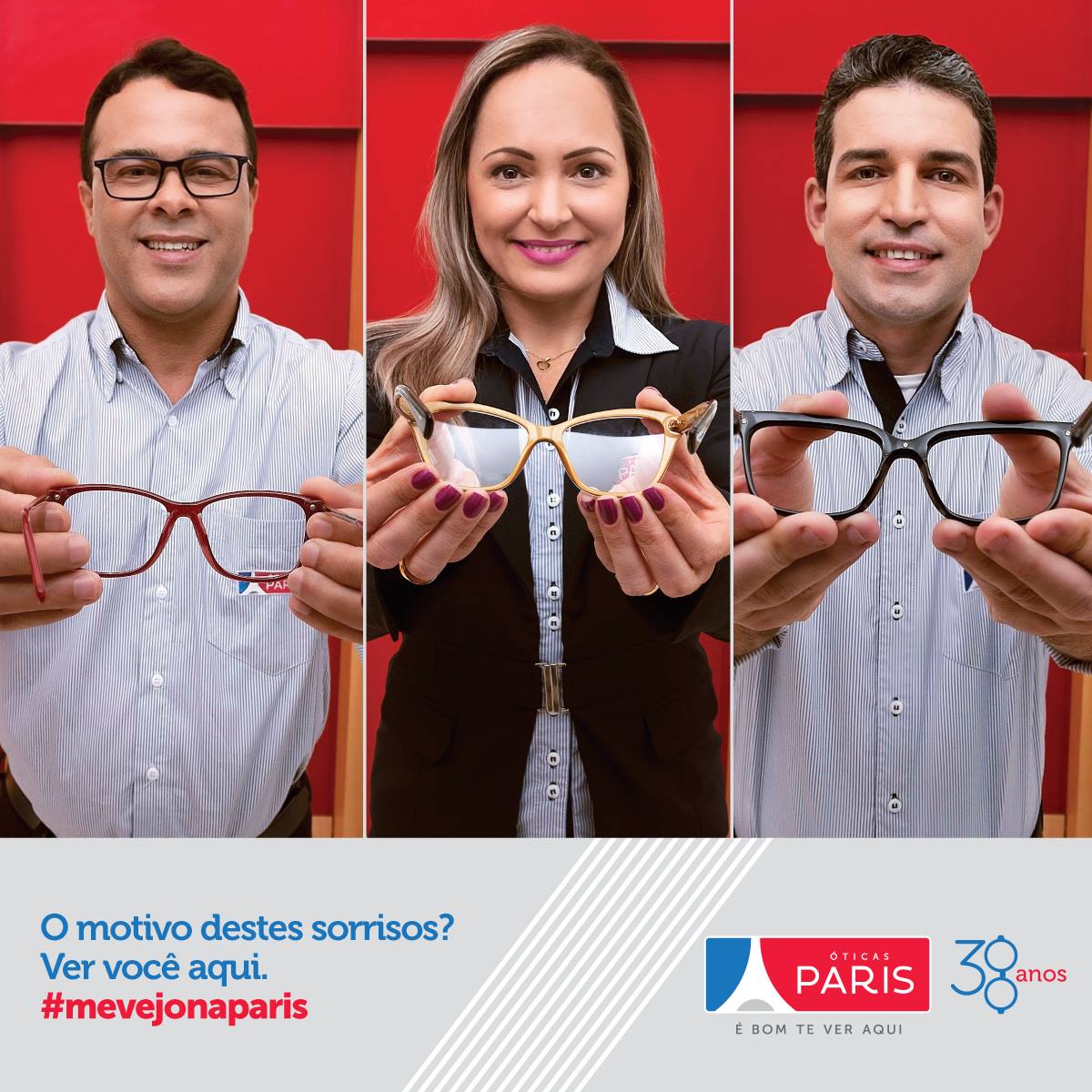 Óticas Paris lançam campanha de 38 anos - MP Publicidade