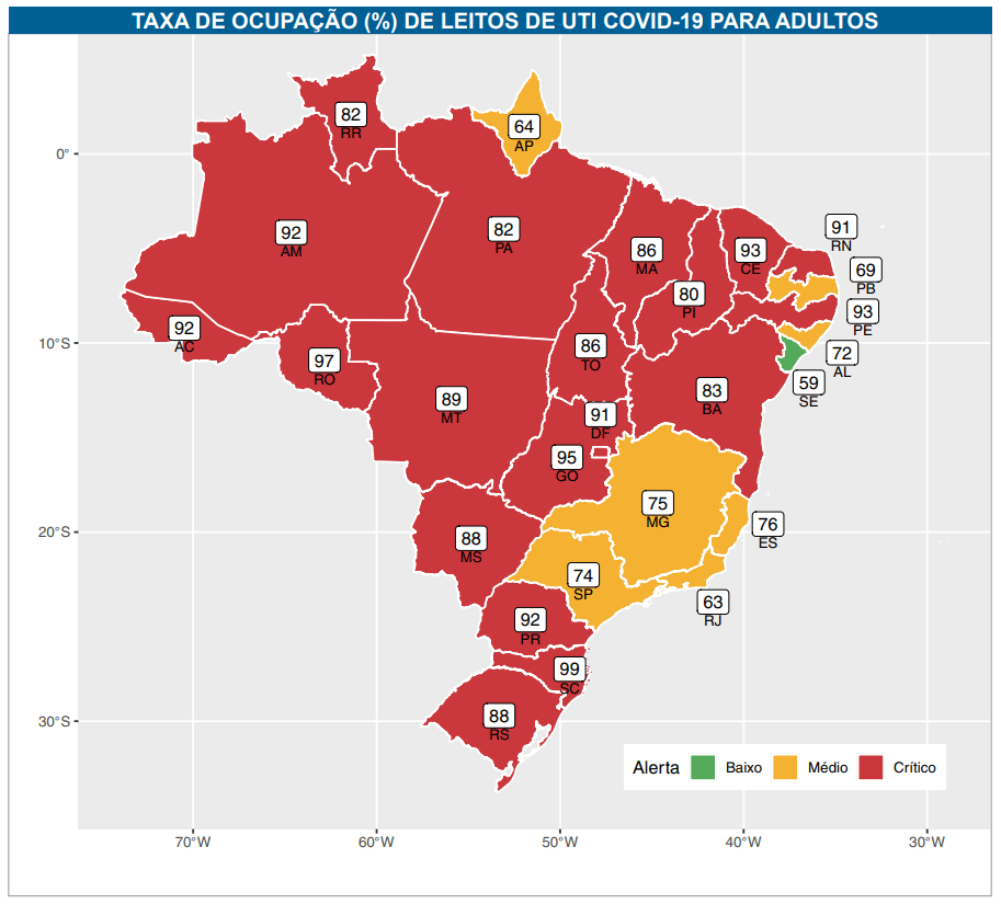 Brasil enfrenta pior momento da pandemia de Covid-19